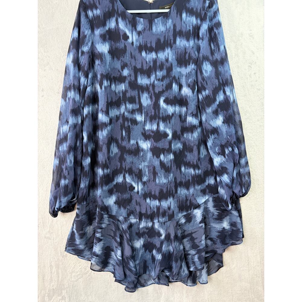 BCBGMAXAZRIA Pacific Blue “Cloud” Ruffle Hem Shift Dress – Size L - Picture 7 of 7